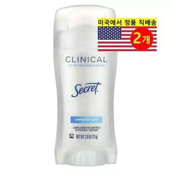 Secret Clinical 72 HR Невидимый твердый дезодорант Complete Clean, 2 шт.