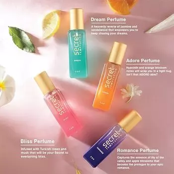 Secret Temptation Премиум-духи для женщин, упаковка из 4 шт. (по 20 мл каждый) || Подарочный набор духов на день рождения для нее | Подарок на годовщину для жены Pack of 3 (30ml each)