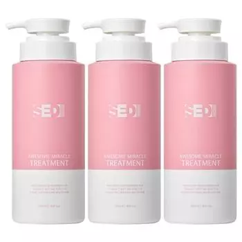 Sedi treatment for beauty salon procedures, large-capacity protein hair pack to revive dead hair, 3 packs, 500ml