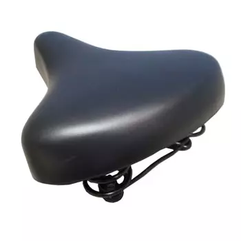Седло велосипедное черное 10901