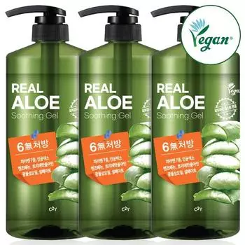 See2Y Aloe Soothing Gel Large Capacity Pump Moisturizing Cream Aloe Vera Gel, 3 pieces, 1000ml
