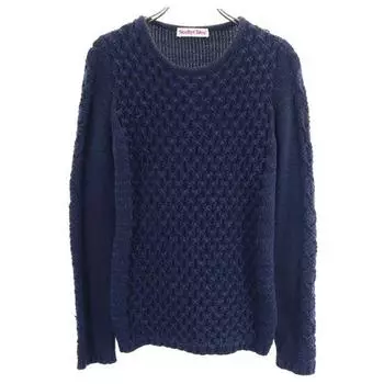 SEE BY CHLOE сделано в Италии Свитер с длинным рукавом США 2 Темно-синий системная вязка Женский Б/У