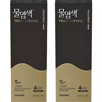 Seed B Premium Water Dye Season 2 4p, Natural Black, 2 pcs.