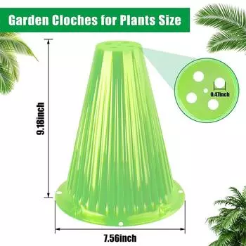 Seedling Plant Cover Snail Protection Mini Greenhouse Reusable Adjustable Breathable Plastic Growth Box Gardening Supplies 10