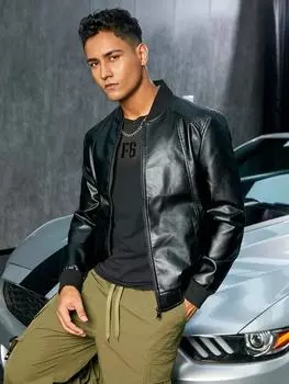 Seek4Man свободная куртка из искусственной кожи на молнии L чёрный