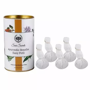 Seer Secrets 100% натуральный аюрведический потли Breathe Easy, упаковка из 5 штук