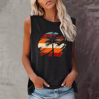 Seeyoushy Harajuku Новая летняя женская футболка с круглым вырезом Повседневная футболка без рукавов Женская свободная одежда в стиле 90-х Ropa Mujer S