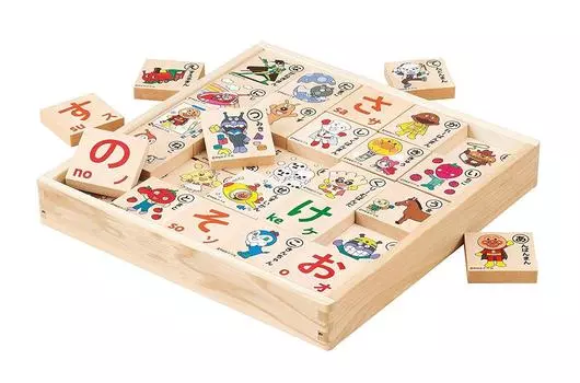 SEGA FAVE Anpanman Purely Domestic Anpanman Wood Moji Play бежевый