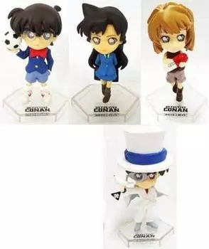 Sega Lucky Lottery Detective Conan E Prize Деформированная фигурка 4 типа Набор (Конан Эдогава/Кид-призрачный вор/Ран Мори/Ай Хайбара)