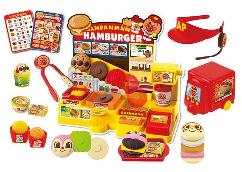 SEGA TOYS Anpanman Juju Korokoro Говорящий магазин гамбургеров DX