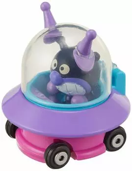 SEGA TOYS Anpanman Museum Go Mini Car Baikin UFO и Baikinman Давайте фиолетовый