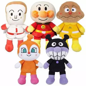 SEGA TOYS Anpanman Prichi Beans S Plus 5 Набор мягких игрушек Anpanman Shokupanman Currypanman Baikinman Dokinchan