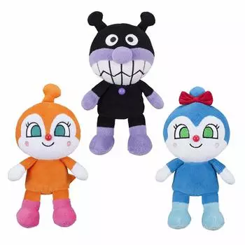 SEGA TOYS Anpanman Prichi Beans S Plus 3 Набор мягких игрушек Baikinman Dokin-chan Kokin-chan