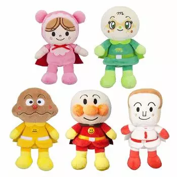 SEGA TOYS Anpanman Prichi Beans S Plus 5 Набор мягких игрушек Anpanman Shokupanman Currypanman Melonpanna Akachanman