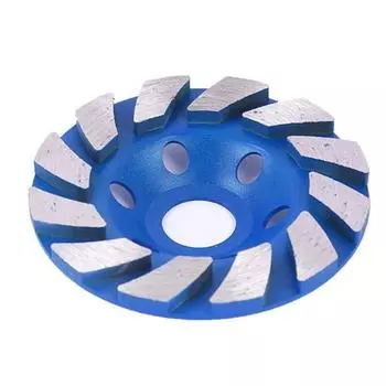 Сегментный шлифовальный станок, круг, алмазный шлифовальный диск, шлифовальный круг для бетона, гранита, камня, самодельный электроинструмент one-size синий
