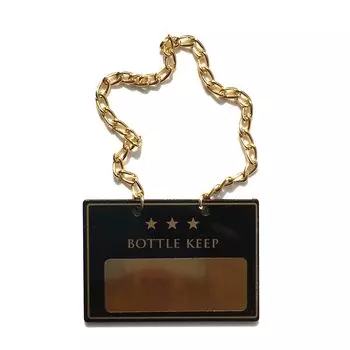 Segron Bottle Name Bottle Keep Commercial 5 x Chain 10 Plate, Tag, Use, Acrylic, Stylish, 3.5cm (Прямоугольник, Тип, Части)…