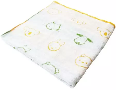 Seigan Swaddle Baby японский чистый хлопок детское ворсовое марлевое полотенце желтое 70 x 70 см красочные животные YE приблизительно. АССА-250 жёлтый