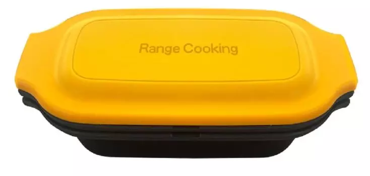 Seikatsudensai Multi Cooker with Microwave Cooking Utensil with 2 Types of Versatile Stir Fry Recipe, Plates, Cooking, Bake, Steam, Boil, жёлтый