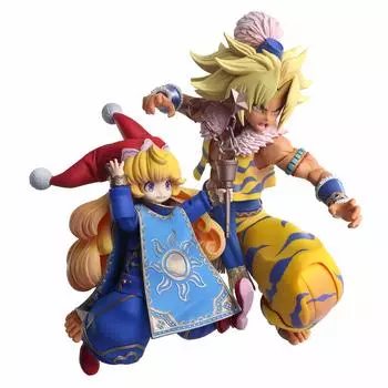 Seiken Densetsu 3 Trials of Mana Bring Arts Kevin Charlotte PVC painted movable figure &