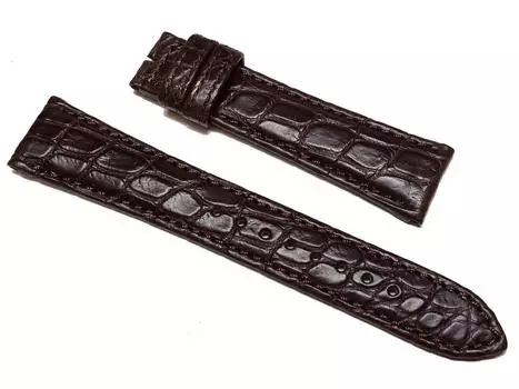 Seiko 19 мм Grand Seiko Оригинальные Часы Крокодиловый Темный Ремешок, Кожа, Коричневый, DEA4AW, Мужские
