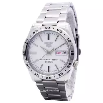 Seiko 5 Automatic 21 Jewels Japan Made SNKD97 SNKD97J1 SNKD97J Мужские часы белый