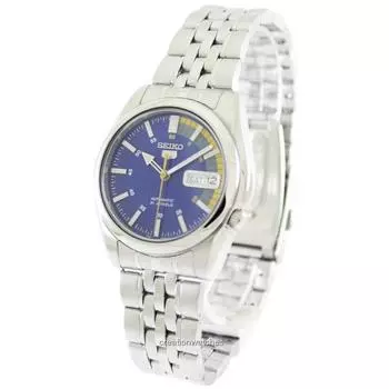 Seiko 5 Automatic 21 Jewels SNK371 SNK371K1 SNK371K Мужские часы синий