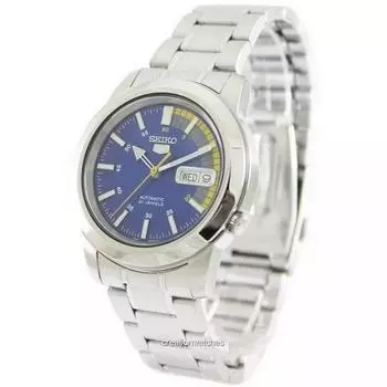 Seiko 5 Автоматические 21 драгоценный камень SNKK27 SNKK27K1 SNKK27K Мужские часы синий