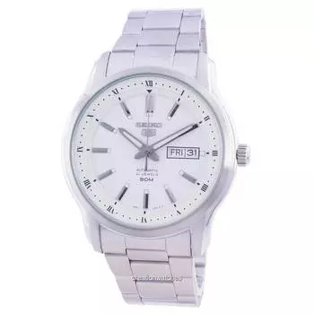 Seiko 5 Автоматические мужские часы с белым циферблатом SNKP09 SNKP09K1 SNKP09K белый