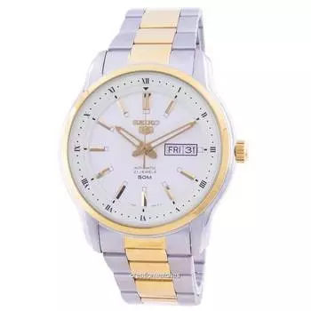 Seiko 5 Автоматические мужские часы с белым циферблатом SNKP14 SNKP14K1 SNKP14K