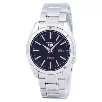 Seiko 5 Автоматические мужские часы SNKL45 SNKL45K1 SNKL45K чёрный
