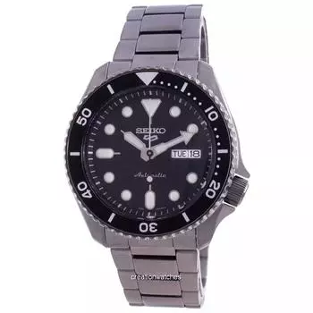 Seiko 5 Спортивный стиль Автоматические мужские часы SRPD65 SRPD65K1 SRPD65K 100M чёрный