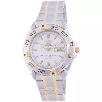 Seiko 5 Sports Automatic SNZB24 SNZB24J1 SNZB24J Japan Made 100M Мужские часы белый