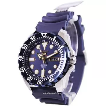 Seiko 5 Sports Автоматические мужские часы с 24 камнями SRP605K2 синий