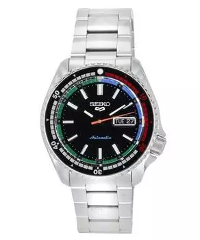 Seiko 5 Sports SKX Style New Regatta Timer Special Edition с черным циферблатом, автоматические мужские часы SRPK13K1 100M чёрный