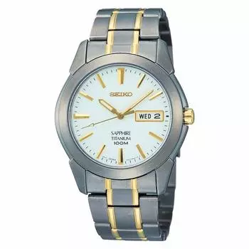 [SEIKO] Аналоговые кварцевые часы Seiko Titanium с сапфировым стеклом SGG733P1 [Товар]