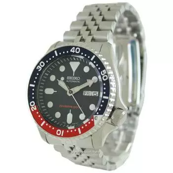 Seiko Automatic Divers 200M Jubilee Bracelet SKX009K2 Мужские часы темно-синий