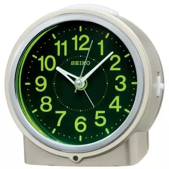 Seiko Часы Будильник Автоматическая подсветка Аналоговый концентрирующий свет Циферблат из смолы Видимый даже ночью Светлый Золотой Перламутр KR886G SEIKO