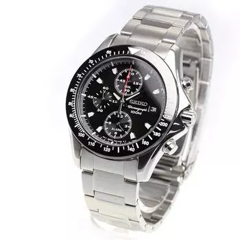 [SEIKO]Часы SEIKO с будильником и хронографом зарубежная модель SNA487PC мужские, импортный продукт