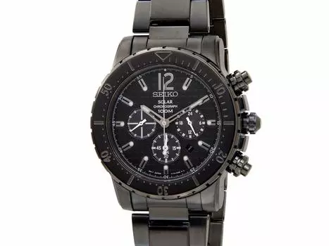 SEIKO Chronograph Watch SSC225P1 Chronograph Solar Black [Seiko] Men s [Item]
