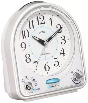 Seiko clock alarm clock analog 31 songs melody alarm PYXIS white NR435W SEIKO