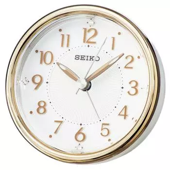 Seiko clock alarm clock analog EL backlight copper color KR897B SEIKO