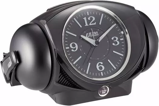 Seiko Clock Alarm Clock Analog Loud Bell Sound PYXIS ULTRA RAIDEN Black NR441K SEIKO