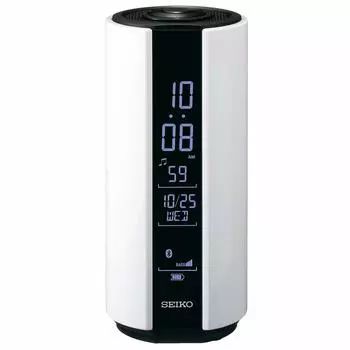 Seiko Clock Alarm Clock Clock Waterproof Digital White Height x Width x Depth 6cm SS201W Multi-Sound 15.1 6.6