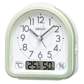 Seiko Clock Alarm Clock Light Green Pearl 112 x 108 x 55mm KR512M