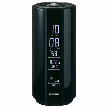 Seiko Clock Alarm Clock Multi-Sound Clock Водонепроницаемые цифровые черные Высота 15,1 x Ширина 6,6 x Глубина 6 см SS201K