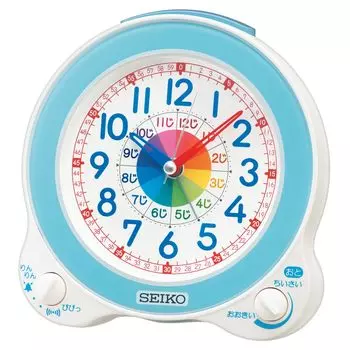 Seiko Clock Alarm Clock Настольные часы Обучающие аналоговые светло-голубые 134 x 130 x 85 мм BC420L светло-синий