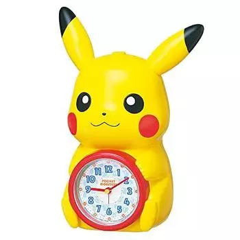 Seiko Clock Alarm Clock Настольные часы Персонаж Pocket Monster Pikachu Говорящий будильник 232 x 159 x 121 мм JF384A