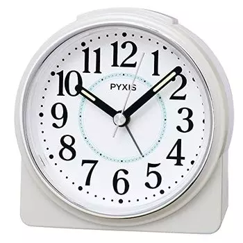Seiko Clock Alarm Clock Настольные часы Аналоговые Белый Перламутр 89 x 86 x 47 мм PYXIS NR451W