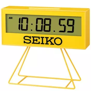 Seiko Clock Alarm Clock Настольные часы Цифровые мини-часы с таймером Желтые 158 x 176 x 65 мм SQ817Y