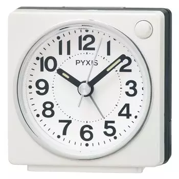 Seiko Clock Alarm Clock Настольные часы Аналоговые Белый Перламутр 65 x 64 x 38 мм PYXIS NR449W